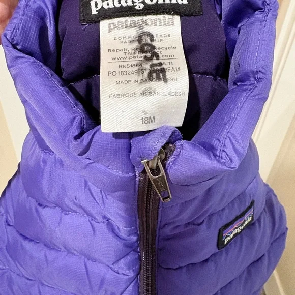 Patagonia Purple Puffer Jacket - Picture 2 of 2